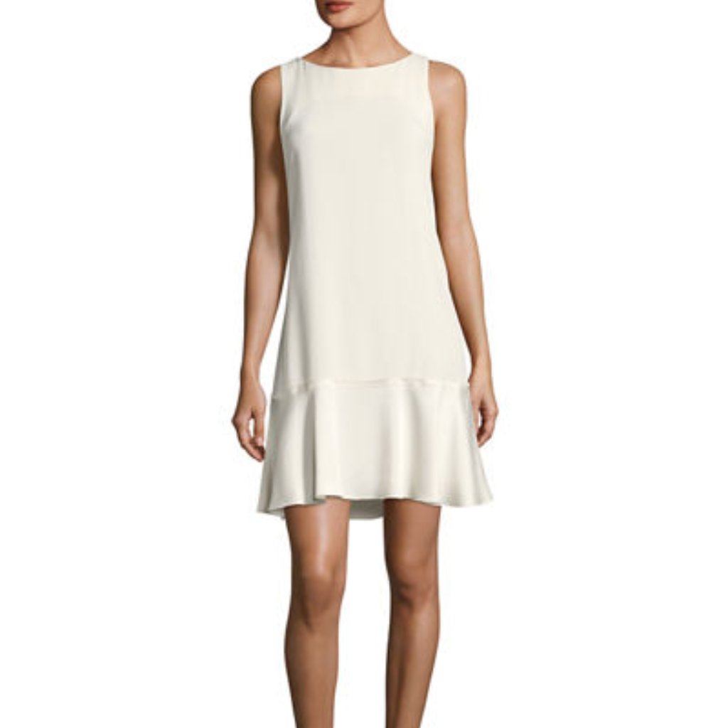 Theory Flirty Flare A-Line Kensington Crepe Dress